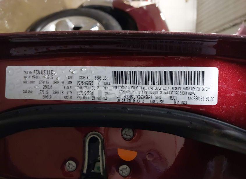 Photo 9 of 2016 Ram 1500 BIG HORN (VIN 3C6RR7LTXGG348624)