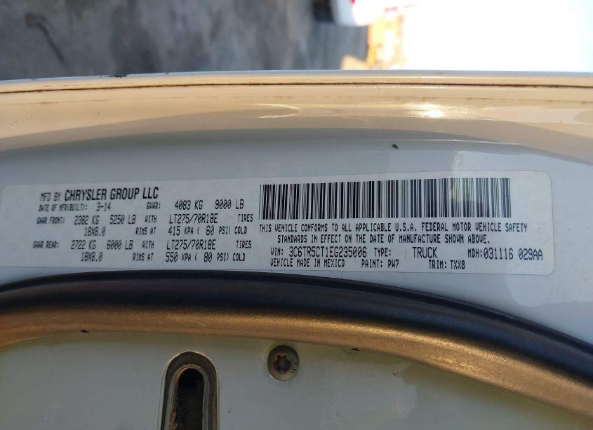 Photo 9 of 2014 Ram 2500 TRADESMAN (VIN 3C6TR5CT1EG235006)