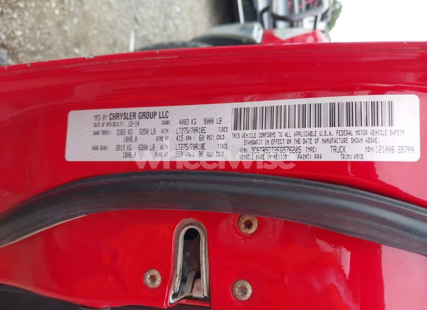 Photo 9 of 2015 Ram 2500 SLT (VIN 3C6TR5DT2FG576205)