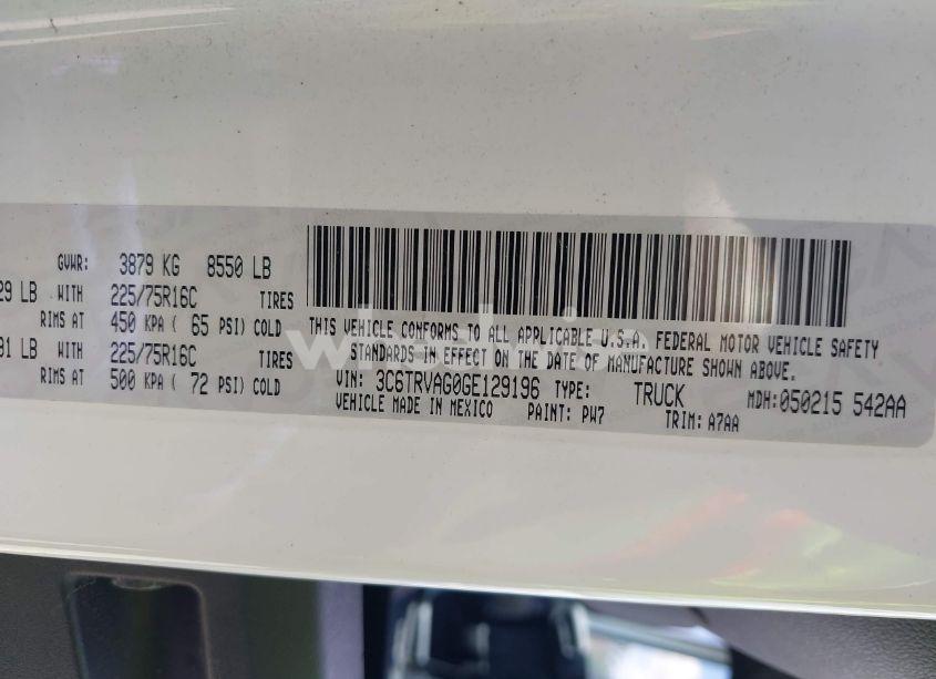 Photo 9 of 2016 Ram Promaster 1500 LOW ROOF (VIN 3C6TRVAG0GE129196)