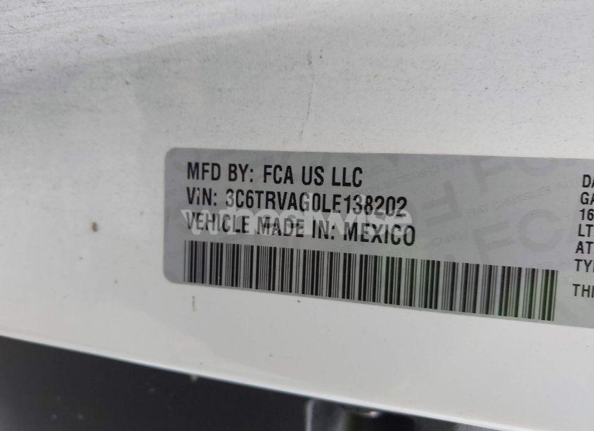 Photo 9 of 2020 Ram Promaster 1500 LOW ROOF 136 WB (VIN 3C6TRVAG0LE138202)