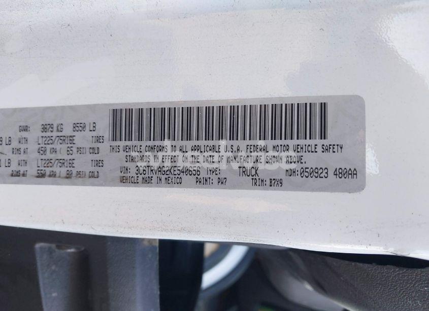 Photo 9 of 2019 Ram Promaster 1500 LOW ROOF 136 WB (VIN 3C6TRVAG2KE540656)