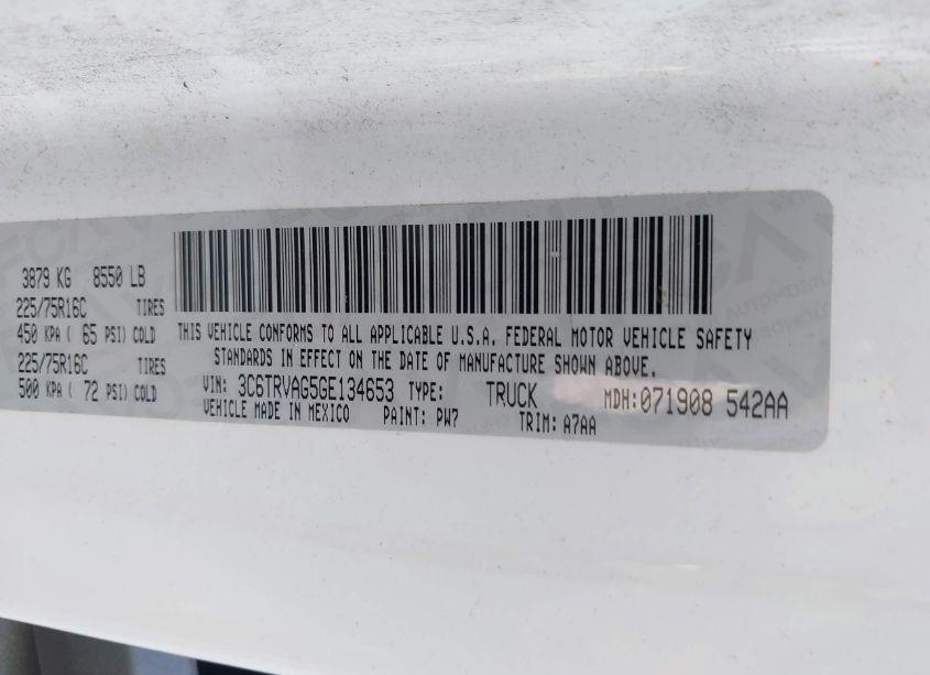 Photo 8 of 2016 Ram Promaster 1500 LOW ROOF (VIN 3C6TRVAG5GE134653)