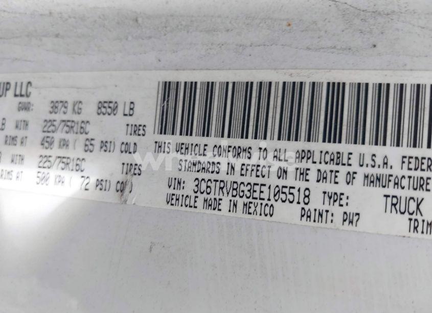 Photo 9 of 2014 Ram Promaster 1500 (VIN 3C6TRVBG3EE105518)