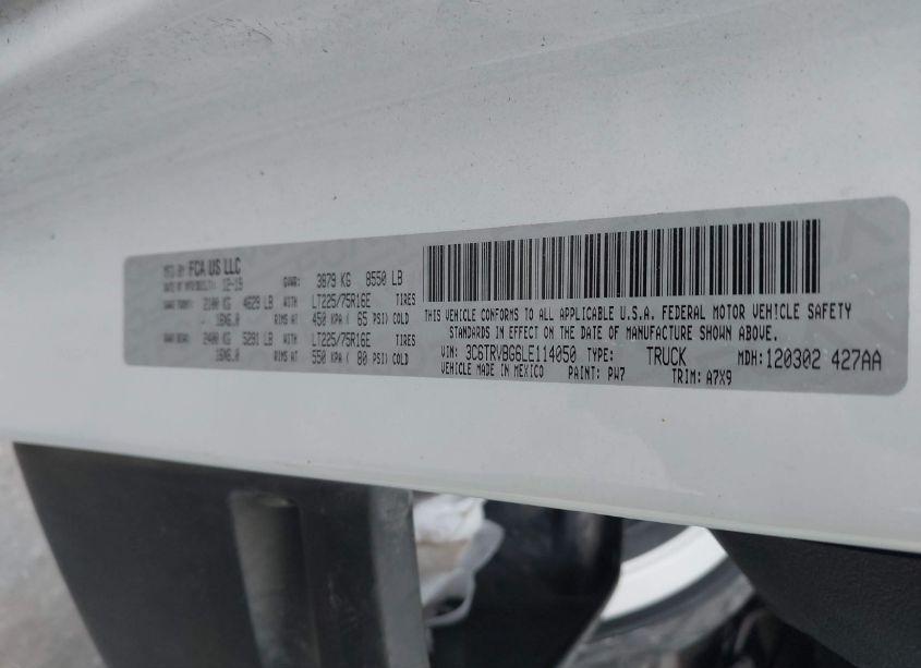 Photo 9 of 2020 Ram Promaster 1500 136 WB (VIN 3C6TRVBG6LE114050)