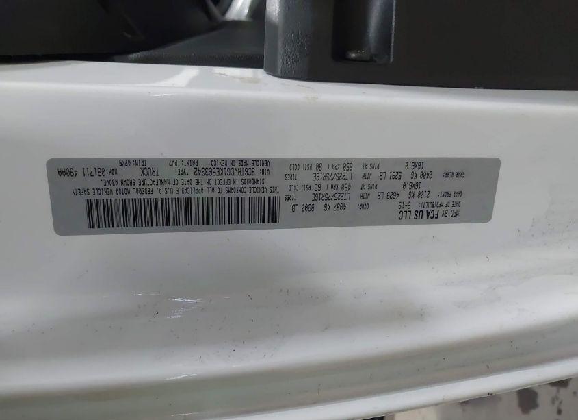 Photo 9 of 2019 Ram Promaster 2500 HIGH ROOF 159 WB (VIN 3C6TRVDG1KE563342)