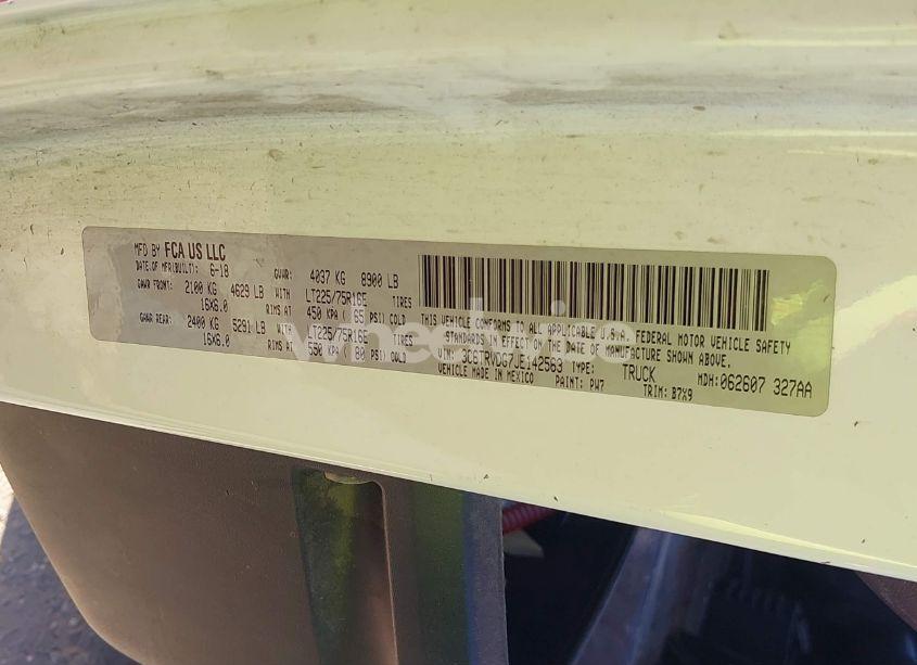 Photo 9 of 2018 Ram Promaster 2500 HIGH ROOF 159 WB (VIN 3C6TRVDG7JE142563)