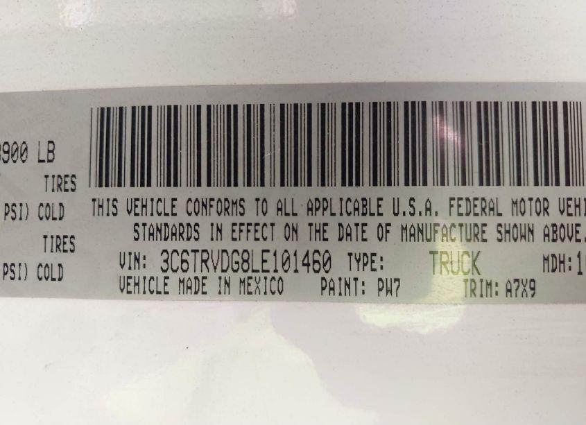 Photo 9 of 2020 Ram Promaster 2500 HIGH ROOF 159 WB (VIN 3C6TRVDG8LE101460)