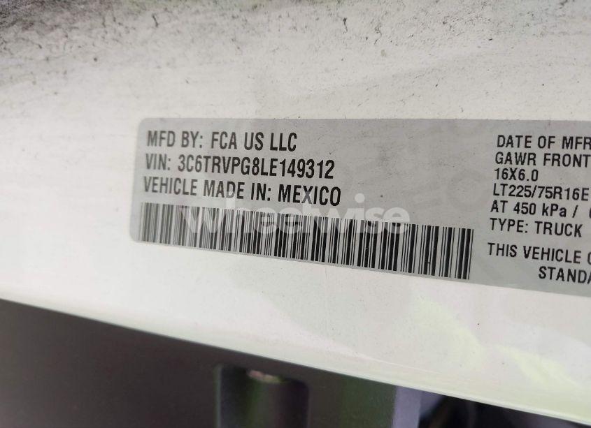 Photo 9 of 2020 Ram Promaster 2500 WINDOW VAN HIGH ROOF 159 WB (VIN 3C6TRVPG8LE149312)