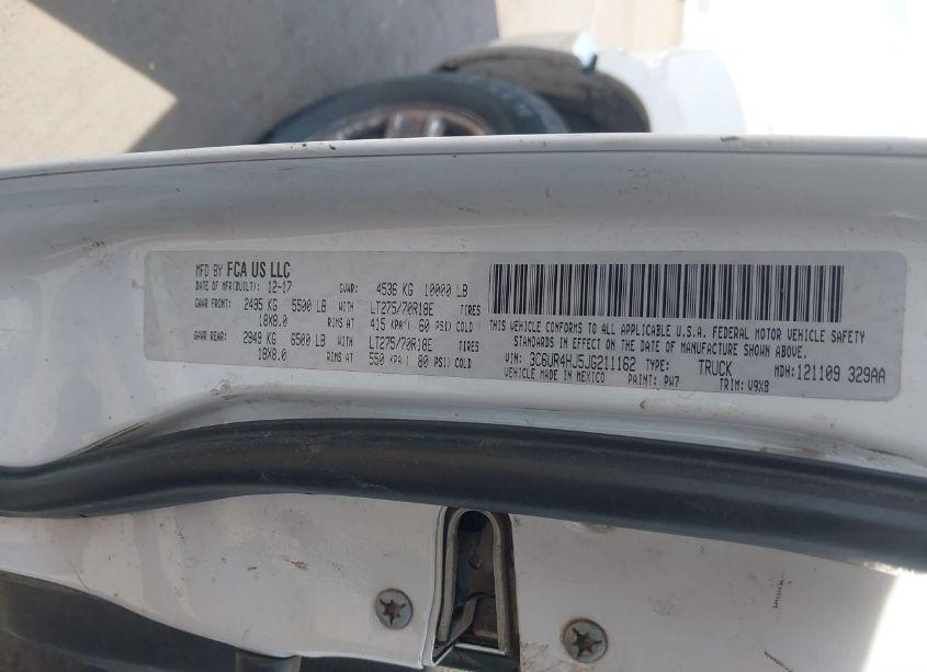 Photo 8 of 2018 Ram 2500 TRADESMAN 4X2 8' BOX (VIN 3C6UR4HJ5JG211162)