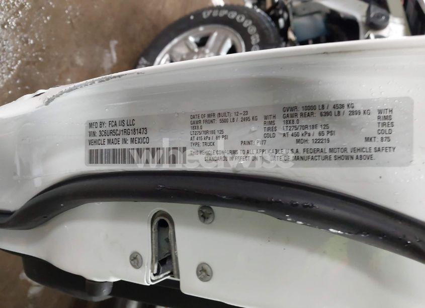 Photo 9 of 2024 Ram 2500 TRADESMAN 4X4 6'4 BOX (VIN 3C6UR5CJ1RG181473)