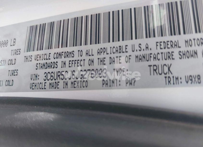 Photo 9 of 2018 Ram 2500 TRADESMAN 4X4 6'4 BOX (VIN 3C6UR5CJ6JG276003)