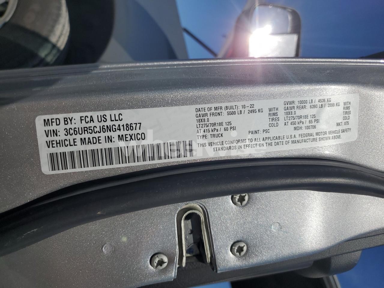 Photo 12 of 2022 RAM 2500 TRADESMAN (VIN 3C6UR5CJ6NG418677)