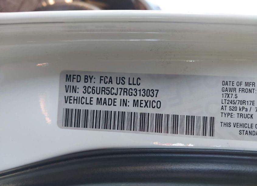 Photo 9 of 2024 Ram 2500 TRADESMAN 4X4 6'4 BOX (VIN 3C6UR5CJ7RG313037)