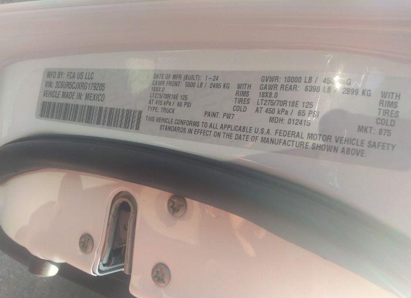 Photo 9 of 2024 Ram 2500 TRADESMAN 4X4 6'4 BOX (VIN 3C6UR5CJXRG179205)