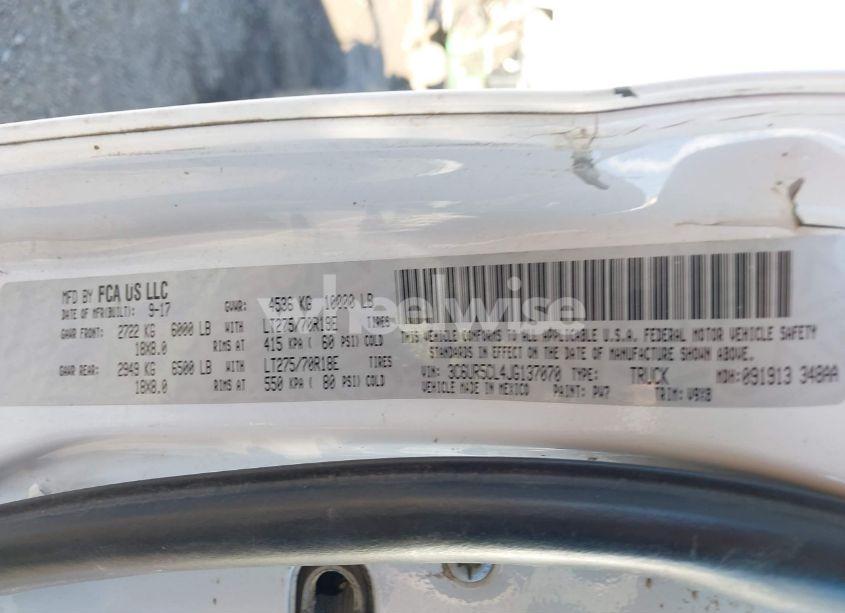 Photo 9 of 2018 Ram 2500 TRADESMAN 4X4 6'4 BOX (VIN 3C6UR5CL4JG137070)