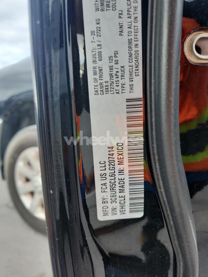 Photo 12 of 2020 RAM 2500 TRADESMAN (VIN 3C6UR5CL6LG207414)