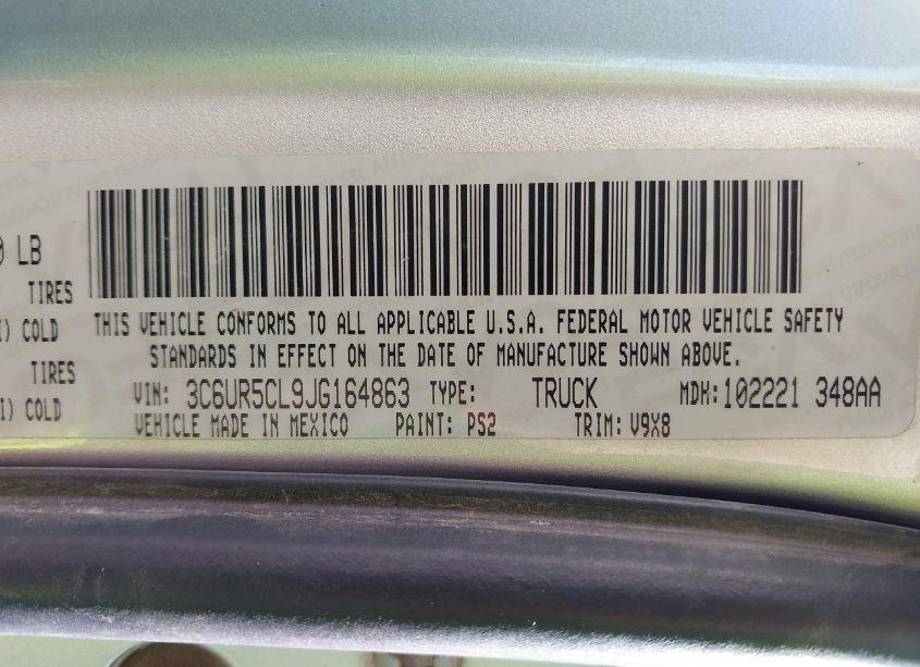 Photo 9 of 2018 Ram 2500 TRADESMAN 4X4 6'4 BOX (VIN 3C6UR5CL9JG164863)