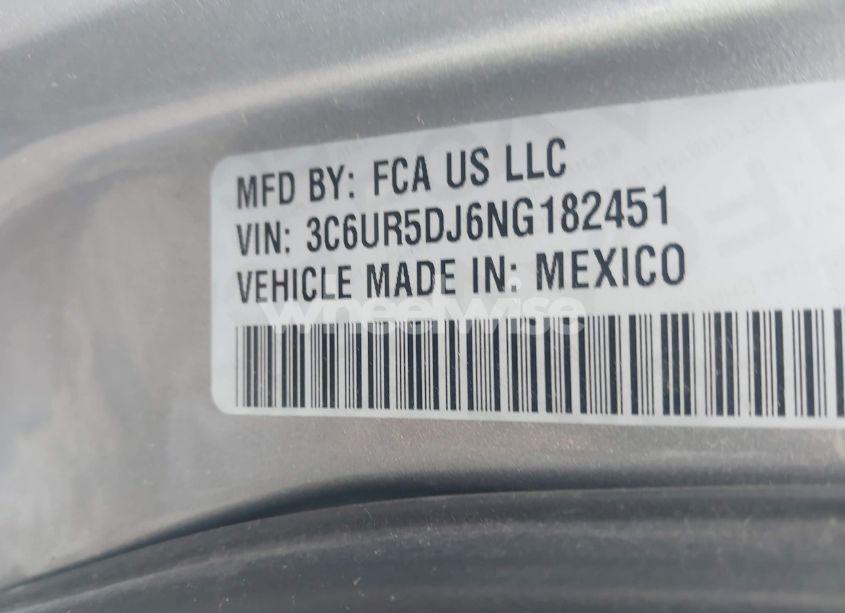 Photo 9 of 2022 Ram 2500 BIG HORN 4X4 6'4 BOX (VIN 3C6UR5DJ6NG182451)