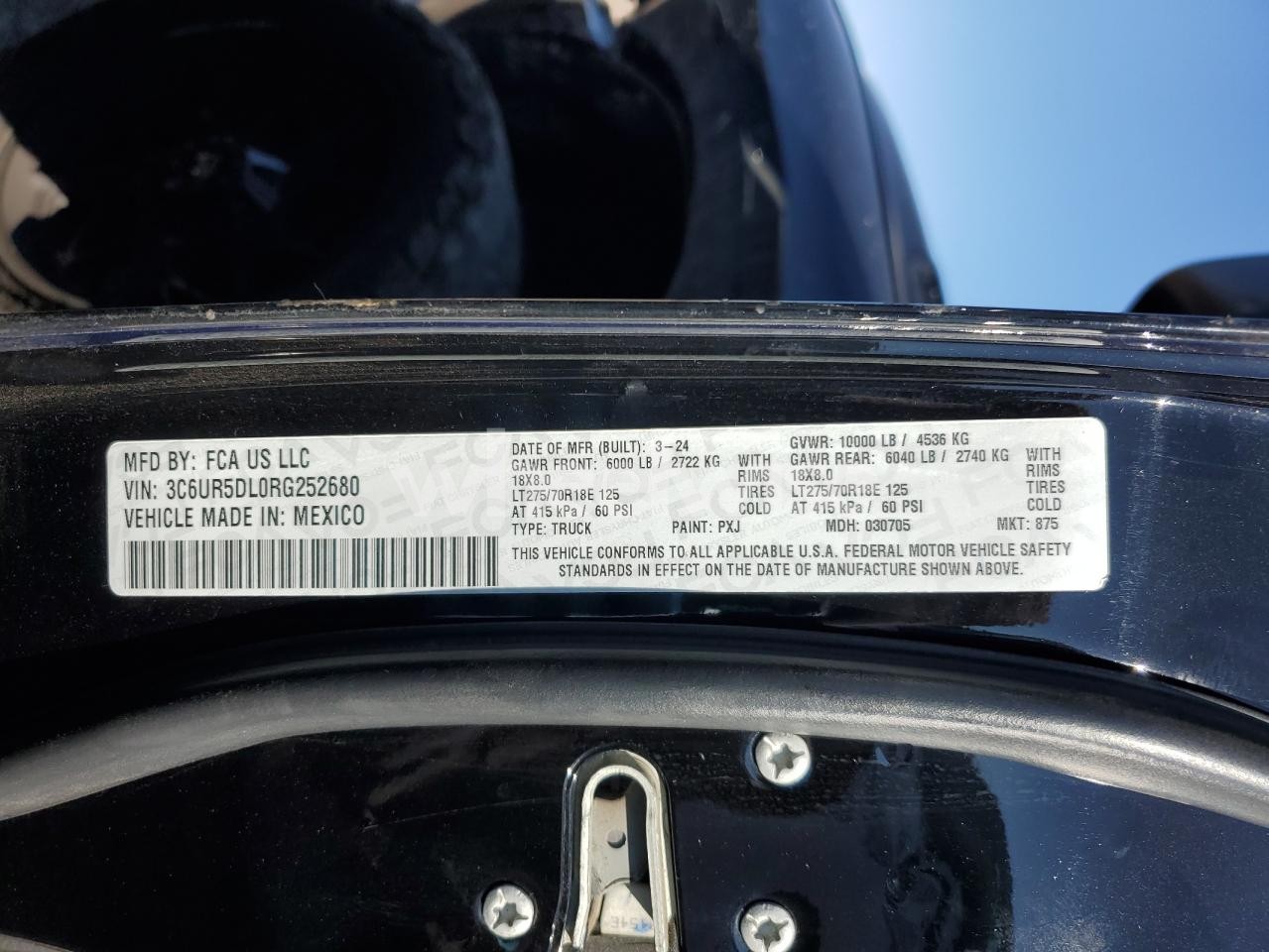 Photo 12 of 2024 RAM 2500 BIG HORN (VIN 3C6UR5DL0RG252680)