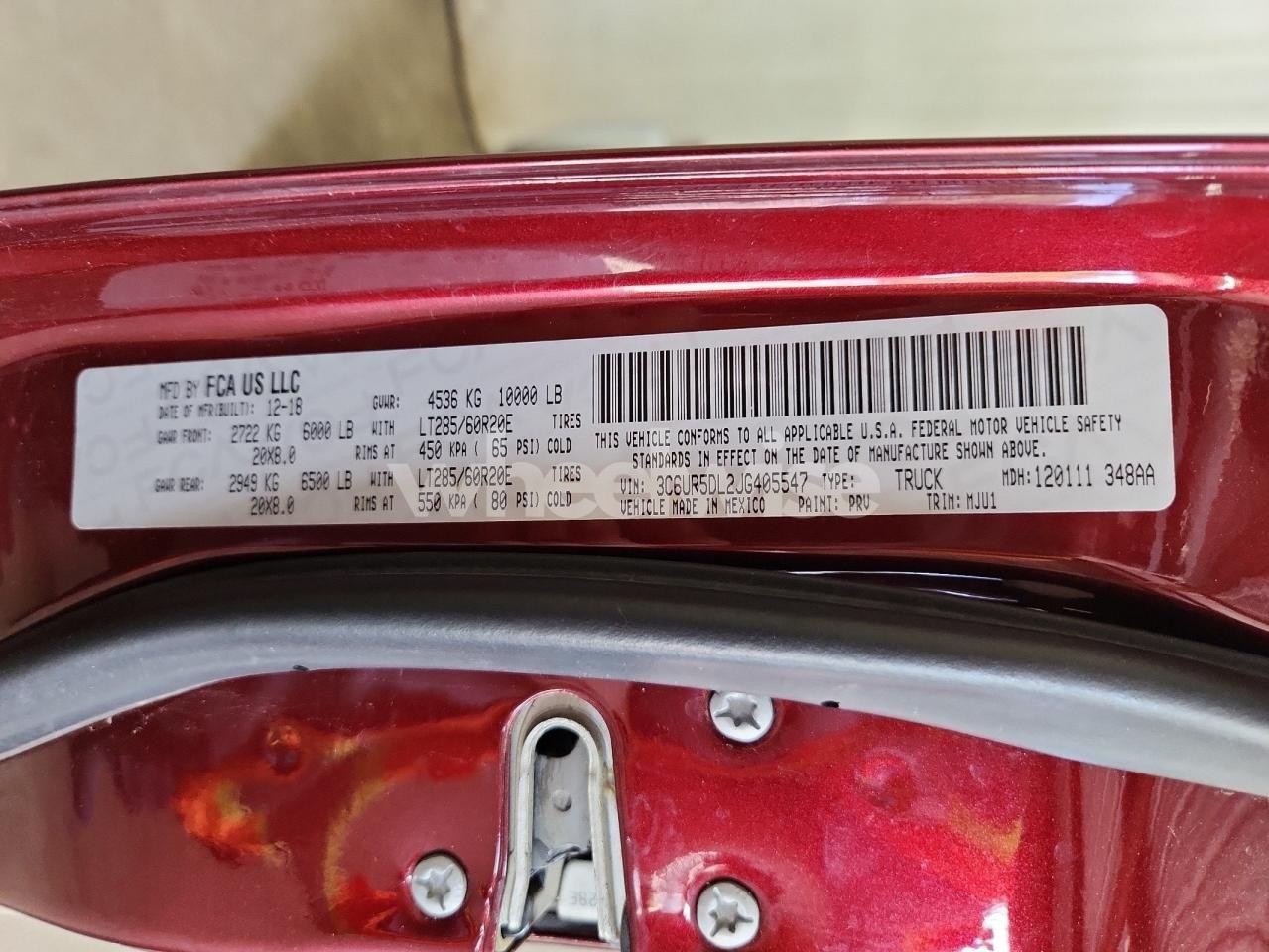 Photo 13 of 2018 RAM 2500 SLT N/A (VIN 3C6UR5DL2JG405547)