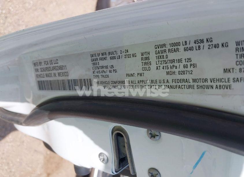 Photo 9 of 2024 Ram 2500 BIG HORN 4X4 6'4 BOX (VIN 3C6UR5DL4RG246011)