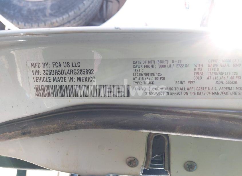 Photo 9 of 2024 Ram 2500 BIG HORN 4X4 6'4 BOX (VIN 3C6UR5DL4RG285892)