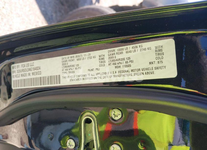 Photo 9 of 2022 Ram 2500 LONE STAR 4X4 6'4 BOX (VIN 3C6UR5DL5NG164024)