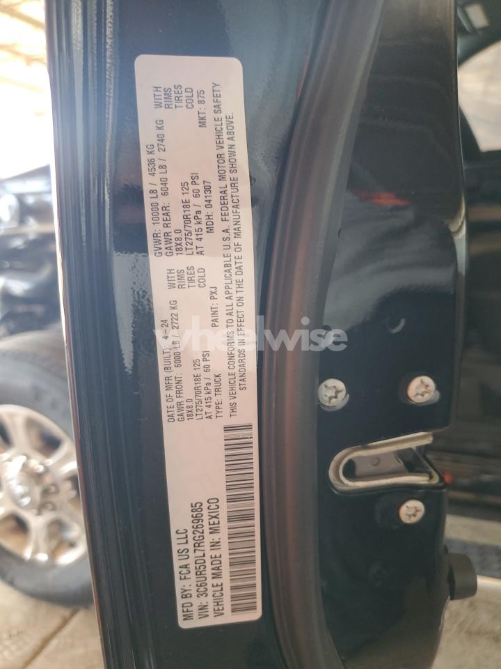 Photo 13 of 2024 RAM 2500 BIG HORN (VIN 3C6UR5DL7RG269685)