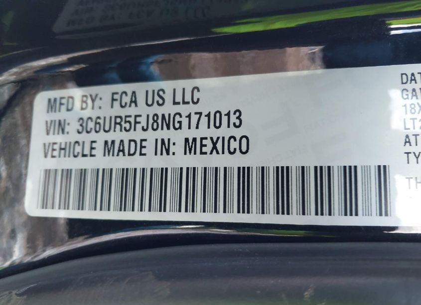 Photo 9 of 2022 Ram 2500 LARAMIE 4X4 6'4 BOX (VIN 3C6UR5FJ8NG171013)