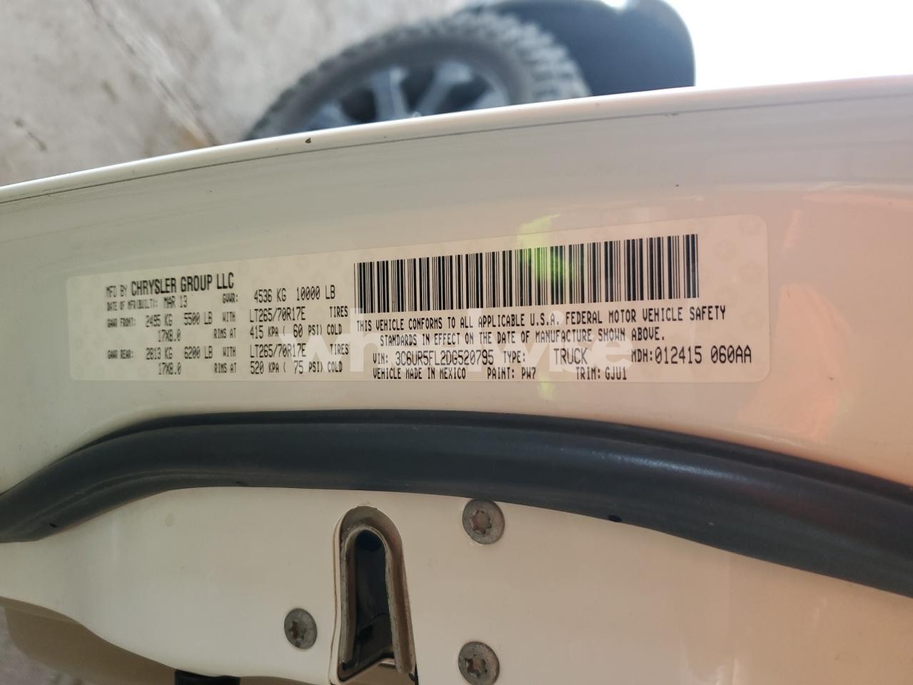 Photo 12 of 2013 RAM 2500 LARAMIE (VIN 3C6UR5FL2DG520795)