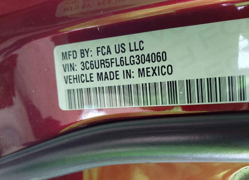 Photo 9 of 2020 Ram 2500 LARAMIE 4X4 6'4 BOX (VIN 3C6UR5FL6LG304060)