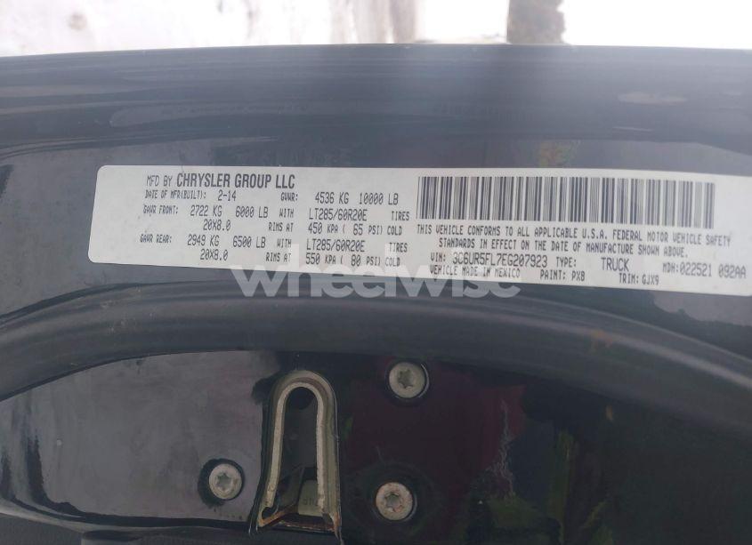 Photo 9 of 2014 Ram 2500 LARAMIE (VIN 3C6UR5FL7EG207923)