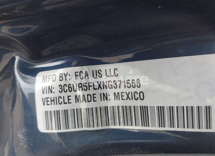 Photo 9 of 2022 Ram 2500 LARAMIE 4X4 6'4 BOX (VIN 3C6UR5FLXNG371568)