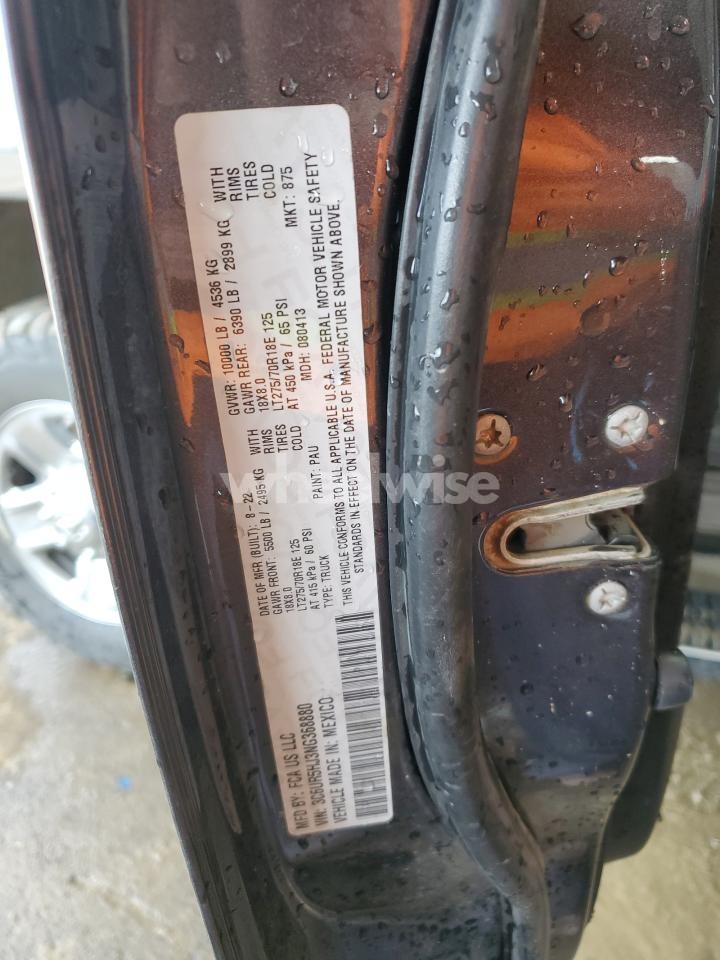 Photo 13 of 2022 RAM 2500 TRADESMAN (VIN 3C6UR5HJ3NG368880)