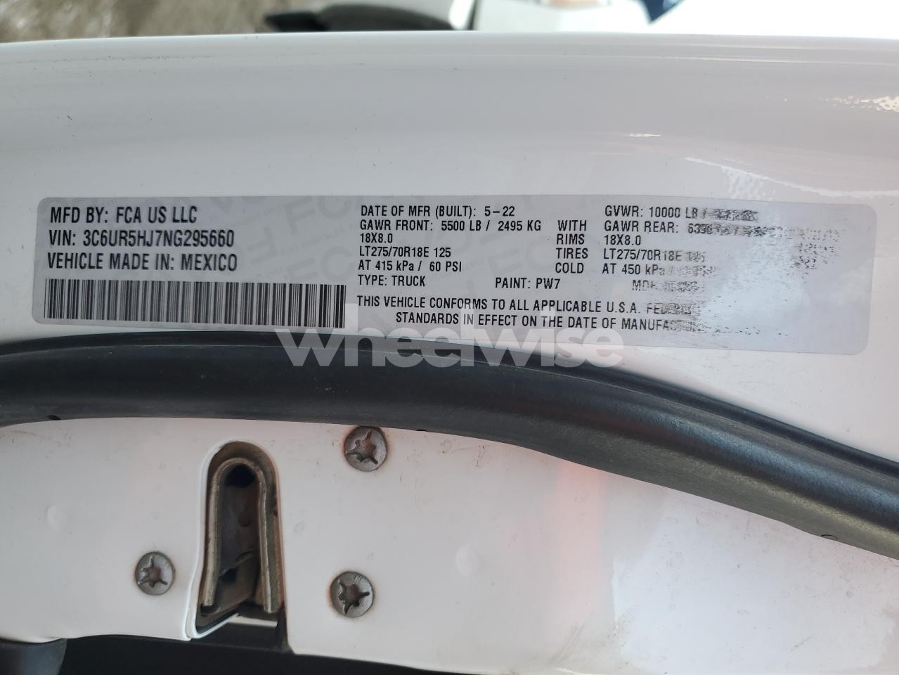 Photo 13 of 2022 RAM 2500 TRADESMAN (VIN 3C6UR5HJ7NG295660)