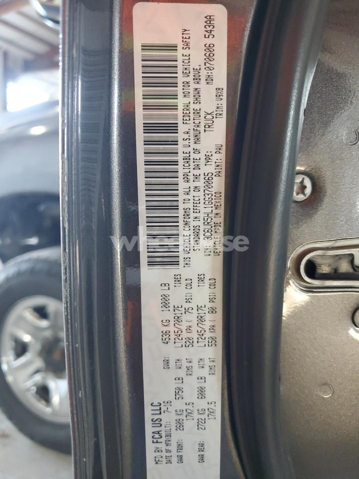 Photo 12 of 2016 RAM 2500 ST (VIN 3C6UR5HL1GG370065)