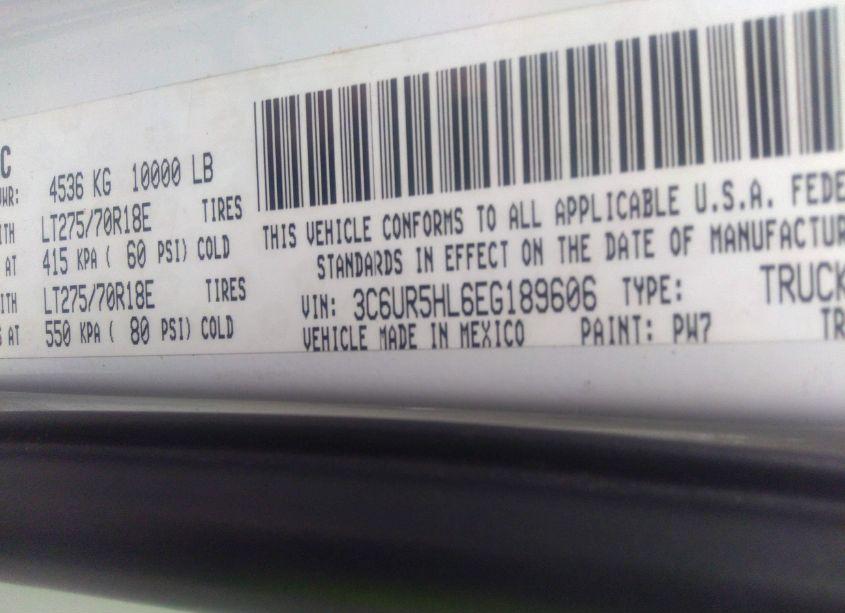 Photo 9 of 2014 Ram 2500 TRADESMAN (VIN 3C6UR5HL6EG189606)