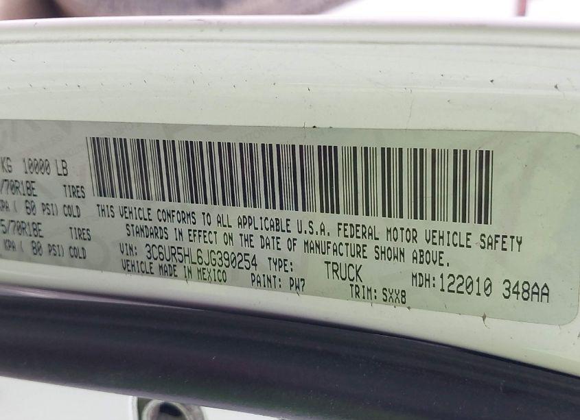 Photo 9 of 2018 Ram 2500 TRADESMAN 4X4 8' BOX (VIN 3C6UR5HL6JG390254)