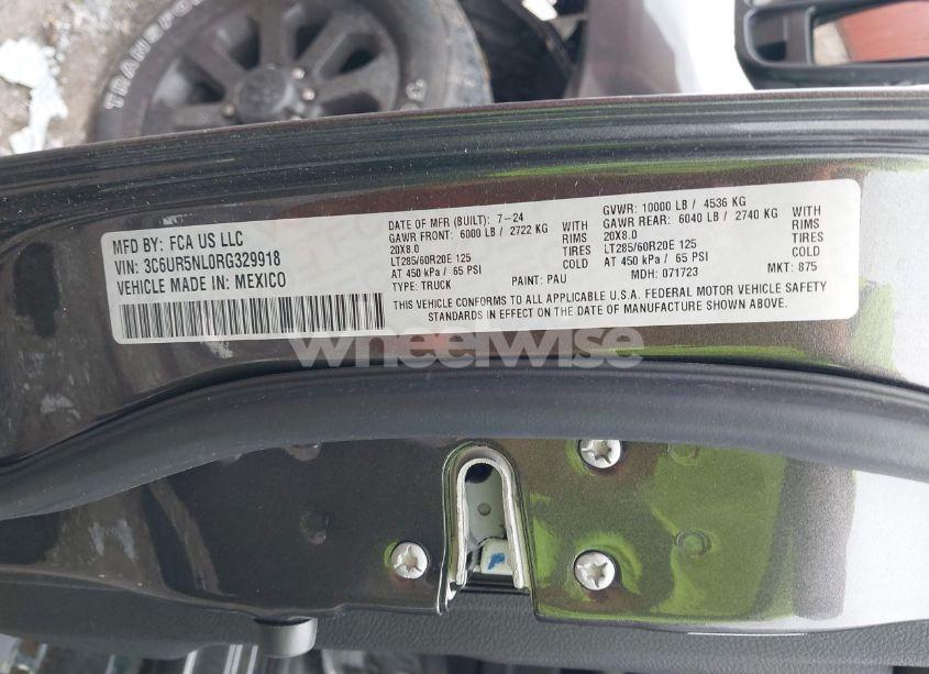 Photo 9 of 2024 Ram 2500 LARAMIE CREW CAB 4X4 6'4 BOX (VIN 3C6UR5NL0RG329918)