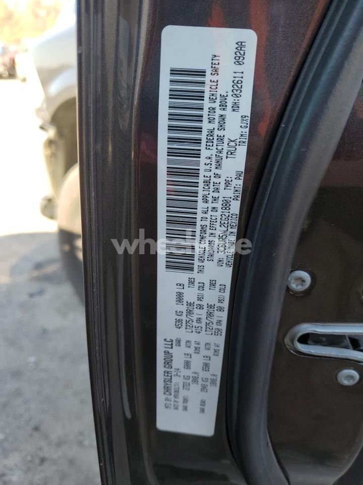 Photo 12 of 2014 RAM 2500 LARAMIE (VIN 3C6UR5NL2EG218801)