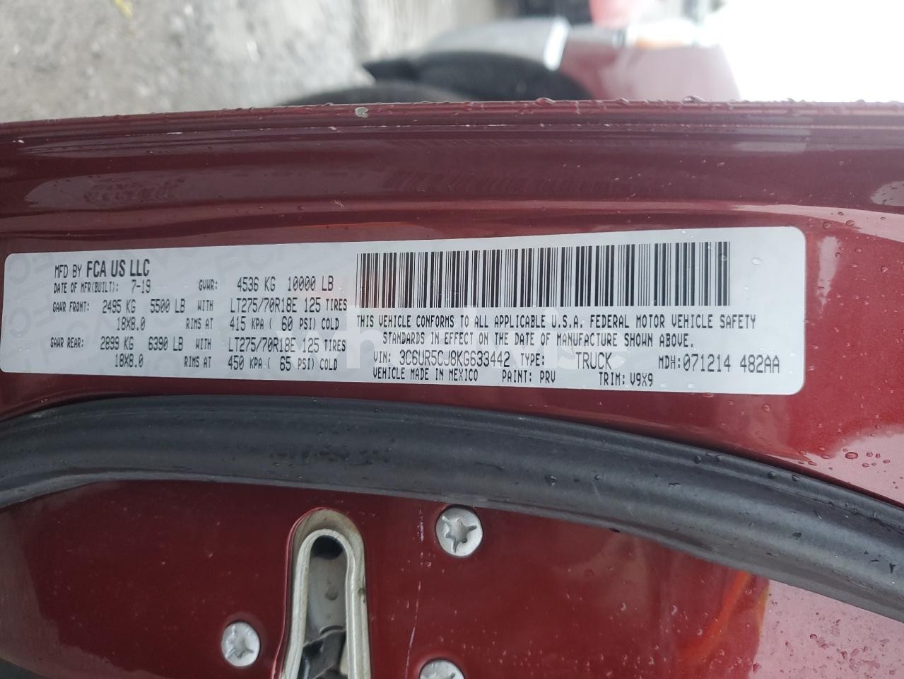 Photo 12 of 2019 RAM 2500 TRADESMAN (VIN 3C6UR5SL9KG656991)