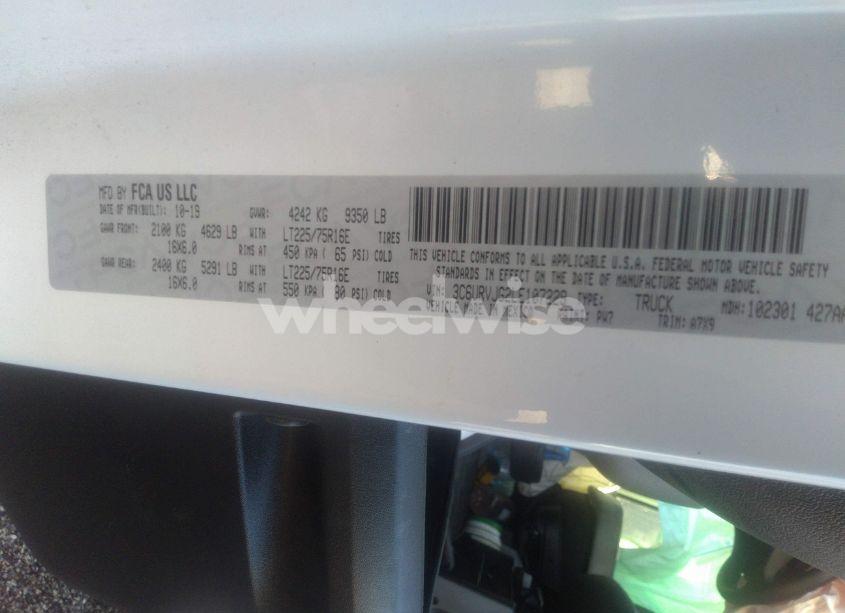 Photo 7 of 2020 Ram Promaster 3500 (VIN 3C6URVJG2LE107229)