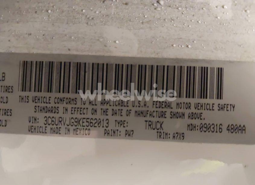 Photo 9 of 2019 Ram Promaster 3500 CARGO VAN HIGH ROOF 159 WB EXT (VIN 3C6URVJG9KE562013)