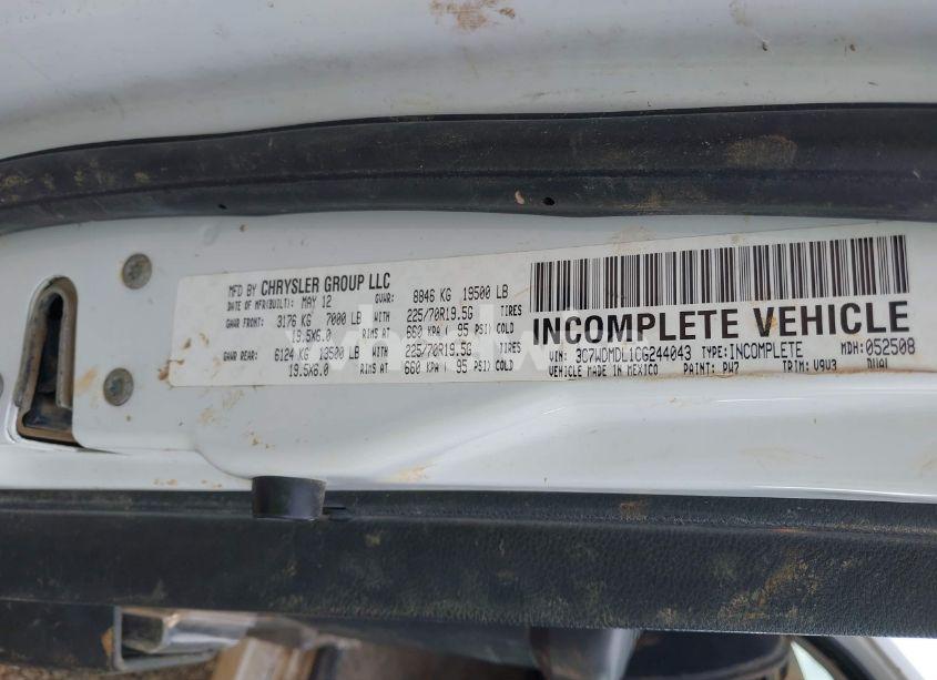 Photo 8 of 2012 Ram 5500 CHASSIS ST/SLT (VIN 3C7WDMDL1CG244043)