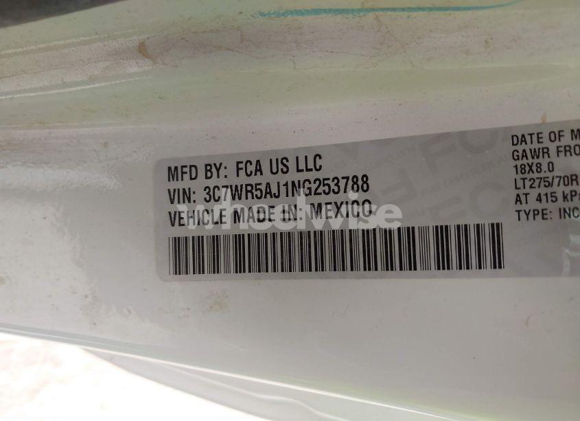 Photo 9 of 2022 Ram 2500 TRADESMAN 4X4 8' BOX (VIN 3C7WR5AJ1NG253788)