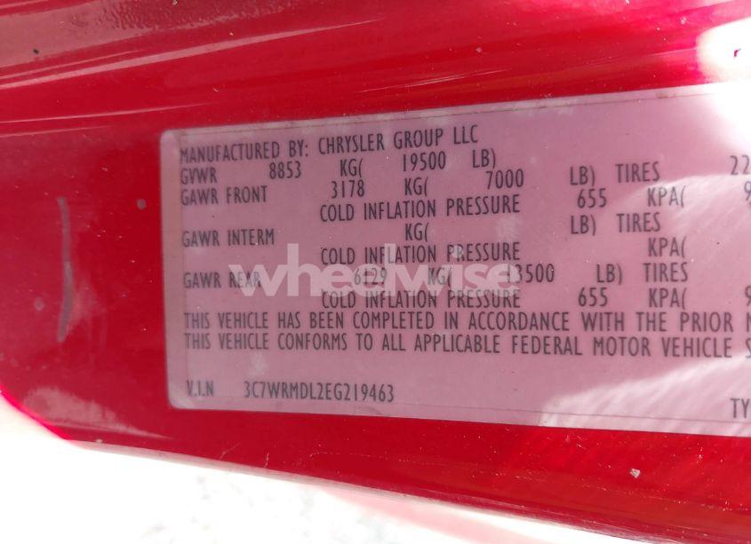 Photo 9 of 2014 Ram 5500 CHASSIS TRADESMAN/SLT (VIN 3C7WRMDL2EG219463)