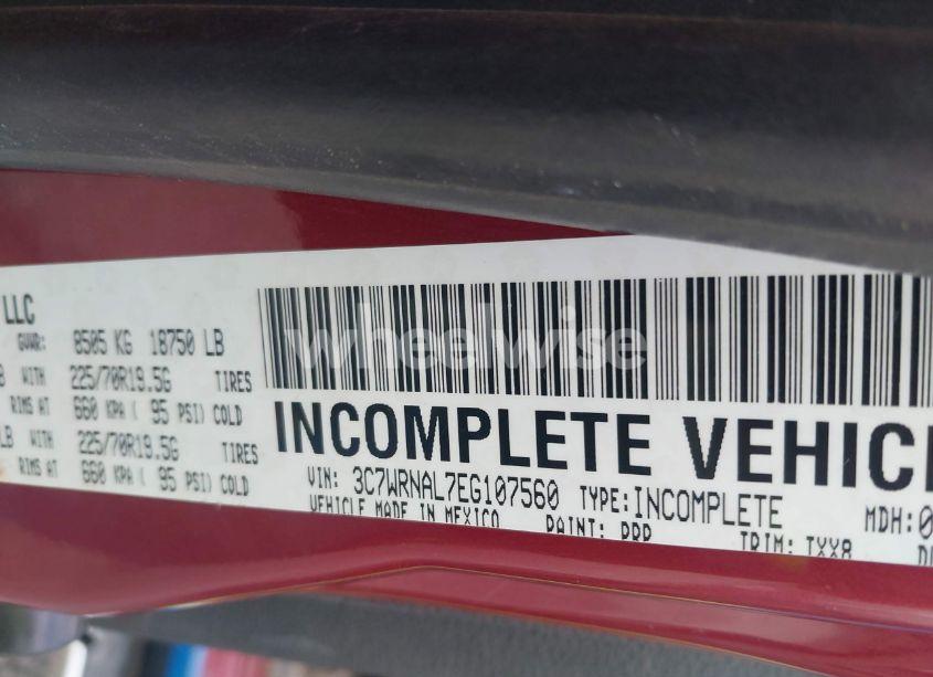 Photo 8 of 2014 Ram 5500 CHASSIS TRADESMAN/SLT (VIN 3C7WRNAL7EG107560)