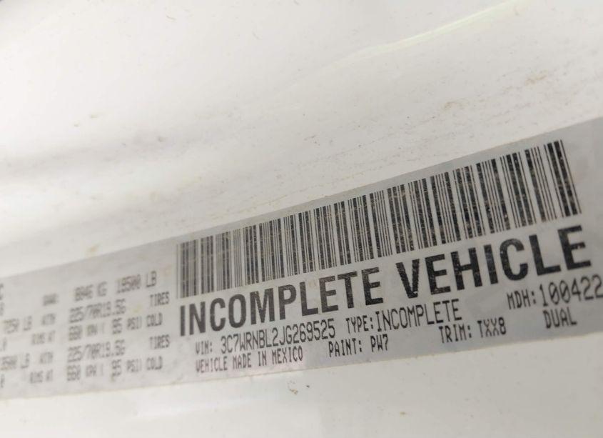 Photo 8 of 2018 Ram 5500 CHASSIS TRADESMAN/SLT (VIN 3C7WRNBL2JG269525)