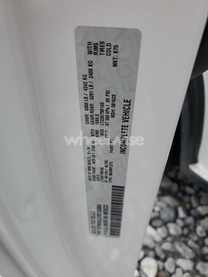 Photo 13 of 2024 RAM PROMASTER 3500 3500 STANDARD (VIN 3C7WRVLG1RE133864)